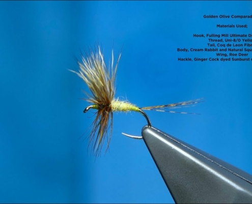 Tying-a-Golden-Olive-Comparadun-by-Davie-McPhail