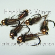 Fly-Tying-Crimson-Prince-Jig-Nymph-Hackles-Wings
