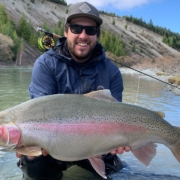 Catching-Ridiculously-Big-MEGA-TROUT-on-Fly-100lbs-landed