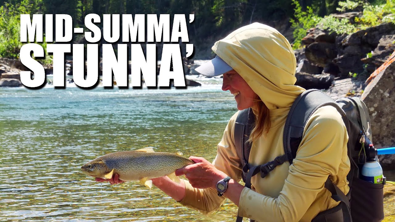 Mid-Summer-Stunner-Cutthroat-Trout-Fly-Fishing-in-GORGEOUS-mountain-water.-Dry-Fly-Fishing