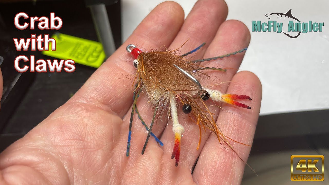 Baby-Blue-Crab-with-Claws-McFly-Angler-Fly-Tying-Session