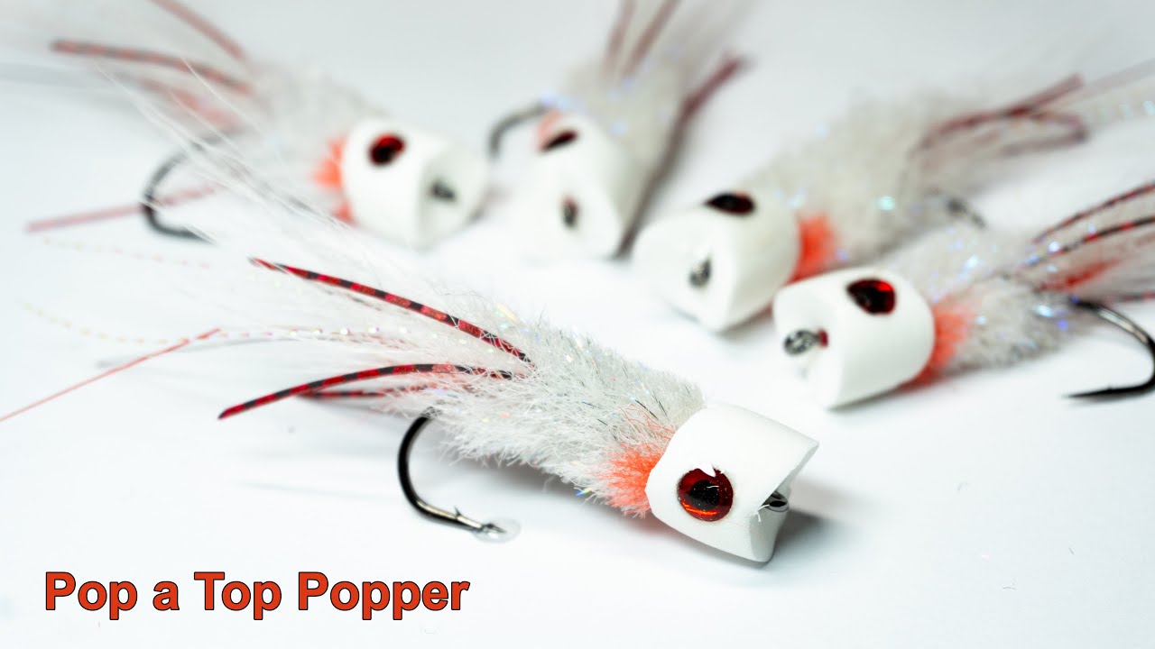 Pop-a-Top-Popper-For-Saltwater-and-also-Bass-McFly-Angler-Fly-Tying-Tutorial